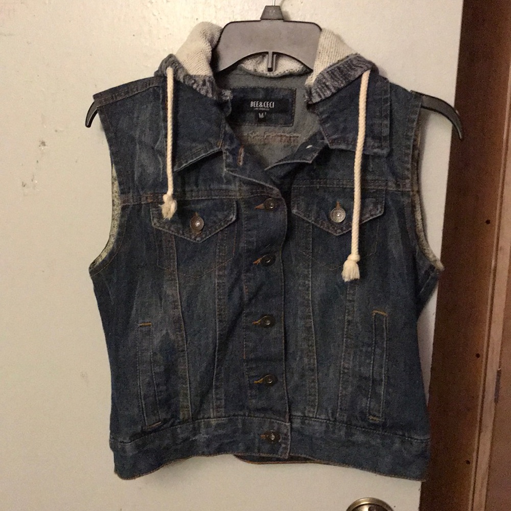Bee & Ceci Denim vest, excellent condition!